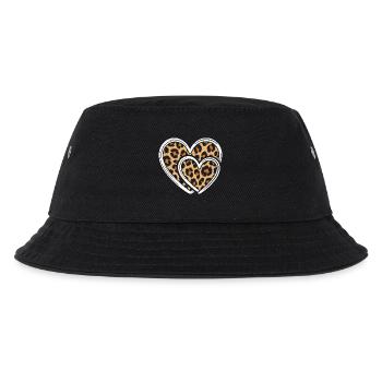 Coeur avec imprimé léopard - Bob Enfant - noir - Devant