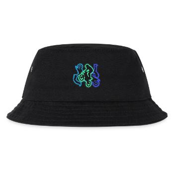 Dirt biker dirt bike silhouettes men's motocross - Kids’ Bucket Hat - black - Front