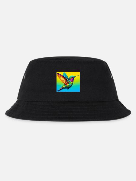 Kolibri - Kinder Bucket Hat - Schwarz