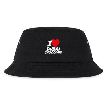 Ich liebe Dubai-Schokolade - Kinder Bucket Hat - Schwarz - Vorne