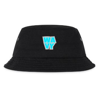 WAVY - locker, cool und immer im Flow. - Kinder Bucket Hat - Schwarz - Vorne