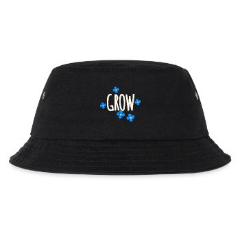 Floral Pattern Grow - Kids’ Bucket Hat - black - Front