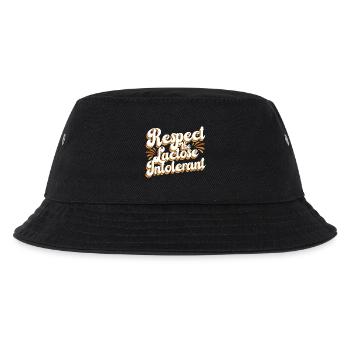 Laktoseintoleranz Laktoseintolerant - Kinder Bucket Hat - Schwarz - Vorne