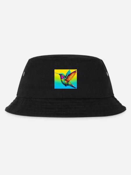 Kolibri - Kinder Bucket Hat - Schwarz
