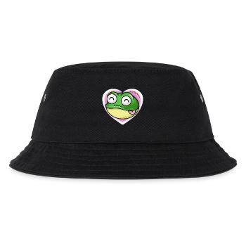 Frosch - Kinder Bucket Hat - Schwarz - Vorne