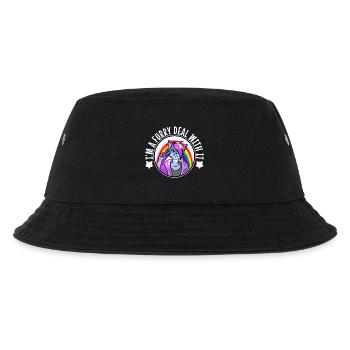 I'm A Furry Deal With It - Kids’ Bucket Hat - black - Front