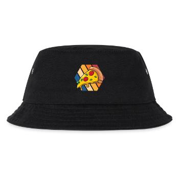 Pizza Pop Art Slice - Kinder Bucket Hat - Schwarz - Vorne