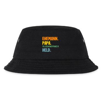 Funny skydiver adrenaline junkie dad - Kids’ Bucket Hat - black - Front
