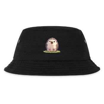 Igel - Kinder Bucket Hat - Schwarz - Vorne