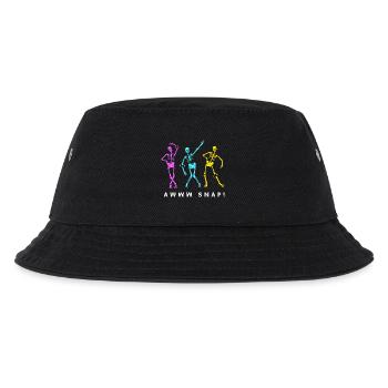 Arm Fracture Halloween Skeleton Bone Bone Fracture - Kids’ Bucket Hat - black - Front