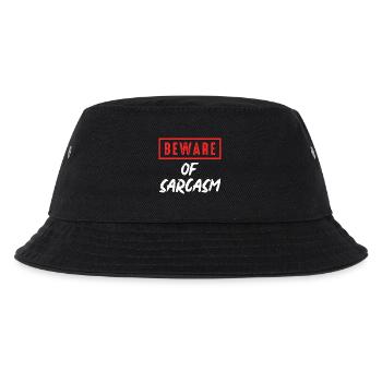 Beware of sarcasm - Kids’ Bucket Hat - black - Front