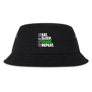 Stock Exchange Trading Crypto Stock Market Trader - Kids’ Bucket Hat - black - Front