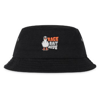 Rage Bait Mode Möwe Vogel Böse Lustig Provokation - Kinder Bucket Hat - Schwarz - Vorne