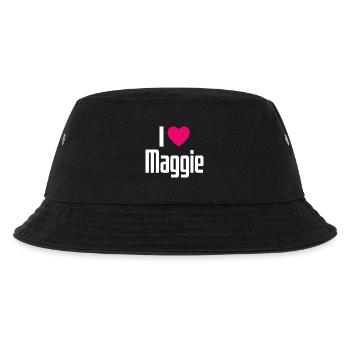 J’adore Maggie Cœur Rose J’aime Maggie - Bob Enfant - noir - Devant