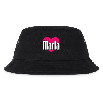 I Love Maria Pink Heart I Love Maria - Kids’ Bucket Hat - black - Front