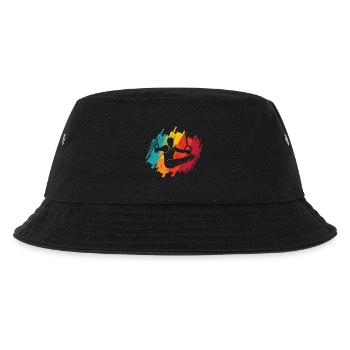 Turner Retro Gymnastik Ringeturnen Turnen - Kinder Bucket Hat - Schwarz - Vorne