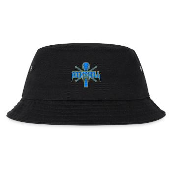 Rock & Roll Guitar Emblem - Kids’ Bucket Hat - black - Front