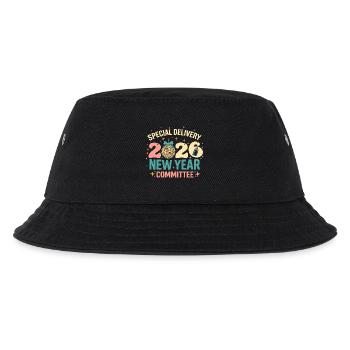 Neujahr 2020 Disco Komitee - Kinder Bucket Hat - Schwarz - Vorne