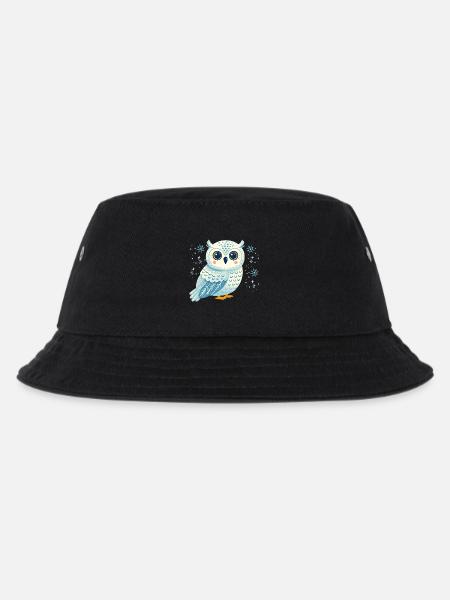Hibou des hivers dans les flocons de neige - Bob Enfant - noir