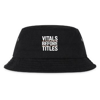 ICU Nurse Vitals Before Titles Intensive Care - Kinder Bucket Hat - Schwarz - Vorne