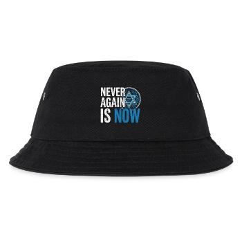 Holocaust Remembrance with Star of David - Kids’ Bucket Hat - black - Front