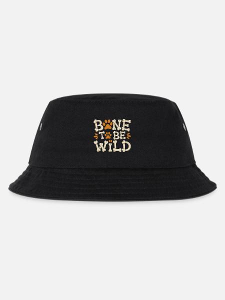  Bone To Be Wild Lustiger Hunde Spruch Für - Kinder Bucket Hat - Schwarz