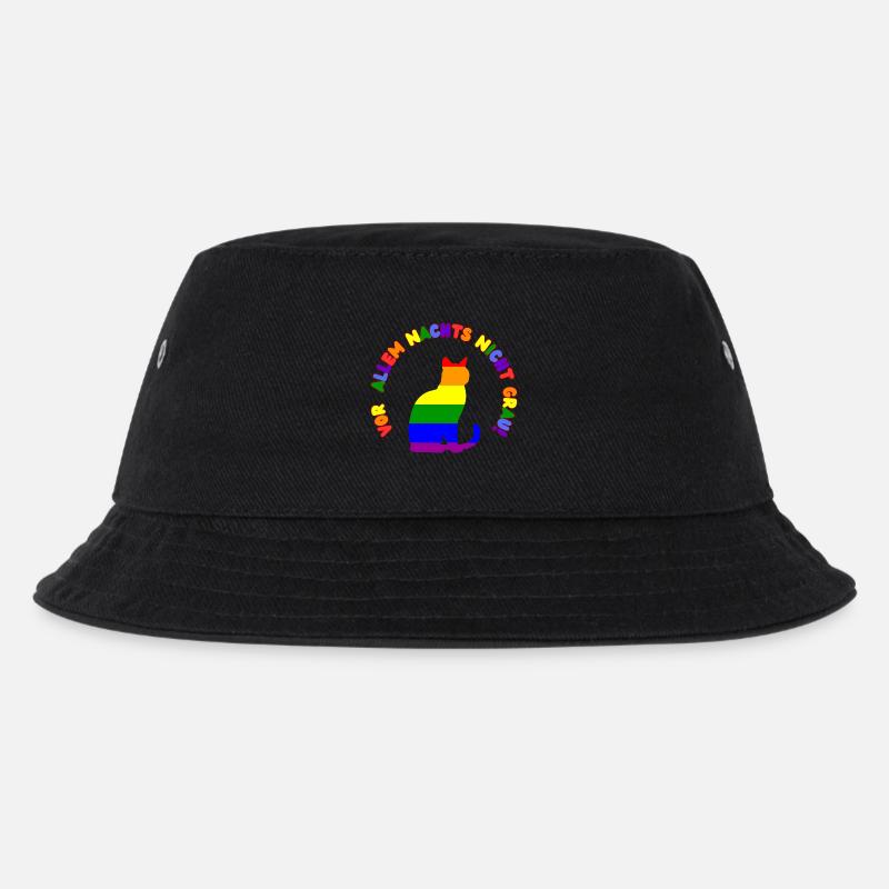 Vor allem Nachts nicht grau ! - Kinder Bucket Hat - Schwarz