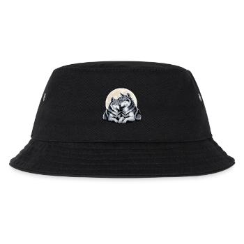 Wolf Paar Liebe Valentinstag - Kinder Bucket Hat - Schwarz - Vorne