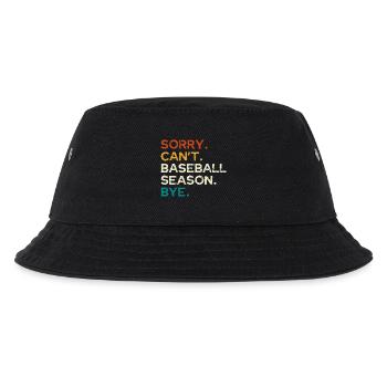 Sorry, Baseball-Saison vorbei - Kinder Bucket Hat - Schwarz - Vorne