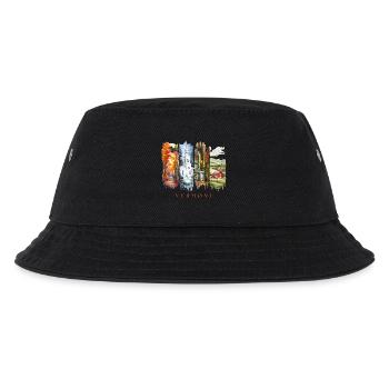 Vermont Travel – Autumn Foliage & Farm Life - Kids’ Bucket Hat - black - Front