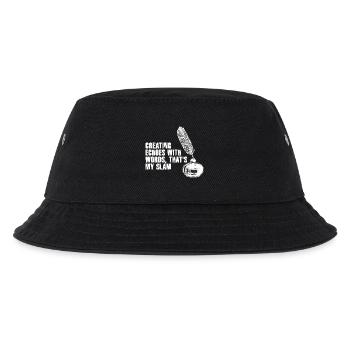 Quill Echoes Slam Poetry - Kids’ Bucket Hat - black - Front