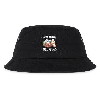 Poker Pokern - Kinder Bucket Hat - Schwarz - Vorne