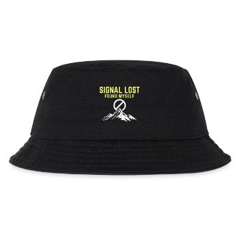 Signal verloren – Selbst gefunden - Kinder Bucket Hat - Schwarz - Vorne