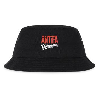 Antifa Göttingen - Antifaschistischer Merch - Kinder Bucket Hat - Schwarz - Vorne