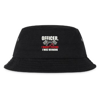 Officer, ich bin nicht gefahren, ich habe gewonnen. - Kinder Bucket Hat - Schwarz - Vorne