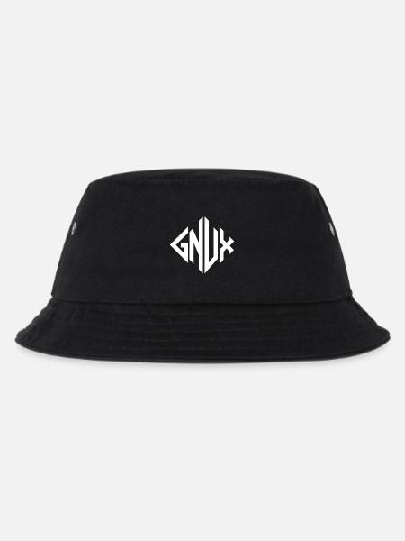 Gnux-Monogrammgeometrie - Kinder Bucket Hat - Schwarz