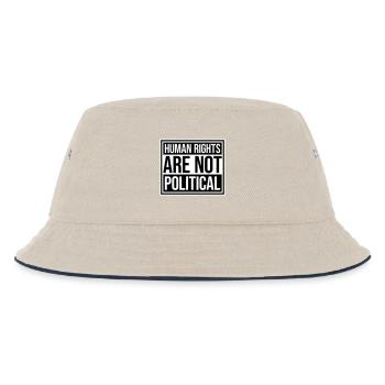Human Rights Are Not Political Menschenrechte Logo - Kids’ Bucket Hat - ecru/navy - Front