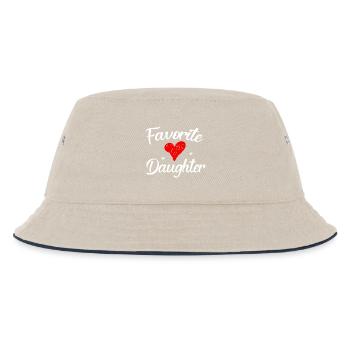 Favorite Daughter - Kids’ Bucket Hat - ecru/navy - Front