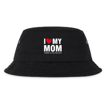 I Love My Mom True Love Shirt - Kids’ Bucket Hat - black - Front