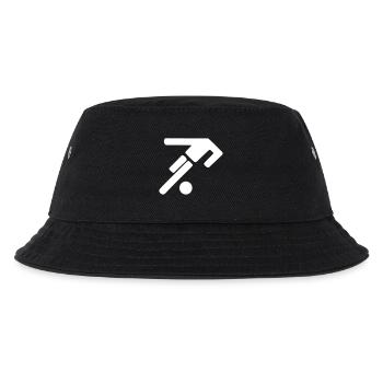 Fußball Logo ohne Kopf - Kinder Bucket Hat - Schwarz - Vorne