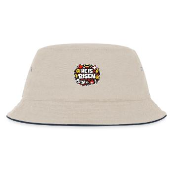 he is risen - Kids’ Bucket Hat - ecru/navy - Front