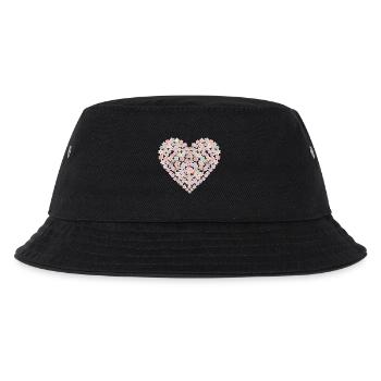 Pastel Flowers Heart Motif - Kids’ Bucket Hat - black - Front