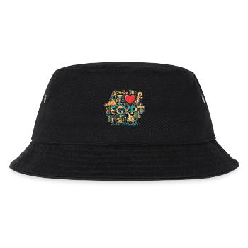 I Love Egypt Urlaub - Kinder Bucket Hat - Schwarz - Vorne