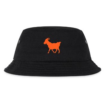 Ziege orange GOAT - Kinder Bucket Hat - Schwarz - Vorne