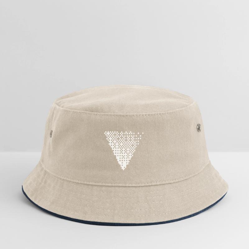 Triangular Halftone Pixel Grid Kids’ Bucket Hat
