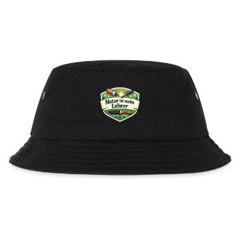 Natur ist mein Lehrer – Waldbadge - Kinder Bucket Hat - Schwarz - Vorne