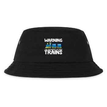 Spontaner Zug Talk Abschlag - Kinder Bucket Hat - Schwarz - Vorne