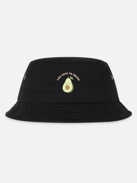 Avocado Cute to Smash - Kids’ Bucket Hat - black