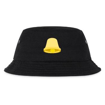 Gelbe Glocke Icon – Minimal - Kinder Bucket Hat - Schwarz - Vorne