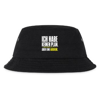 Kein Plan aber eine Ausrede - Kinder Bucket Hat - Schwarz - Vorne